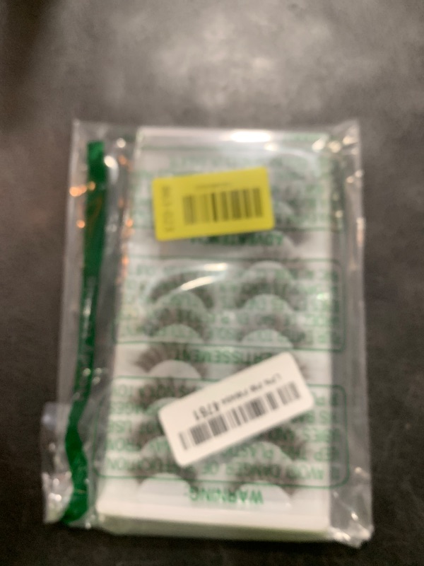 Photo 1 of 10 Pairs Brown Lash Strips, Brown Strip Lashes D Curl, Wispy Natural Look, Flat Invisible Band, Lightweight Reusable False Eyelashes for Makeup Beginners & Everyday Wear