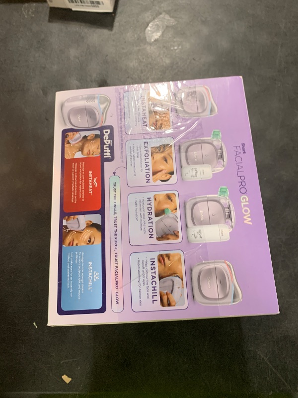 Photo 1 of Shark FacialPro Glow at-Home Hydro-Powered Facial System with DePuffi Hot & Cold Therapy – Professional Spa Skincare Device for Pore Cleansing, Hydration, & Radiant Glow, Lilac, FH320PL