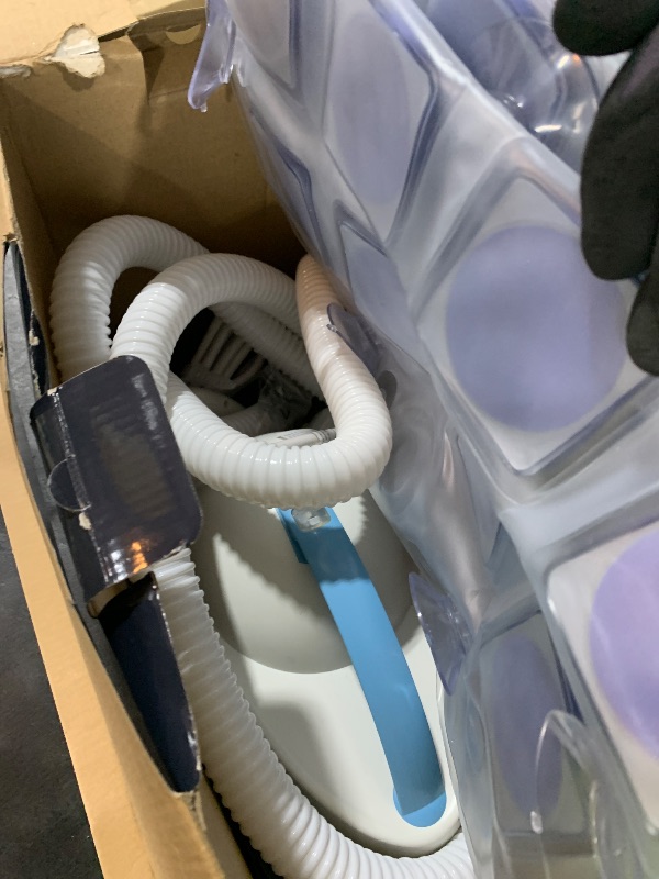 Photo 1 of SereneLife Portable Spa Bubble Bath Massager - Waterproof Non-Slip Mat with Suction Cup Bottom, Motorized Air Pump and Adjustable Bubble Settings, Remote Control Included, 47" x 14"