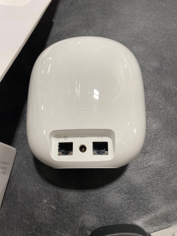 Photo 1 of Google Nest WiFi Pro - Wi-Fi 6E - Reliable Home Wi-Fi System with Fast Speed and Whole Home Coverage - Mesh Router - Snow