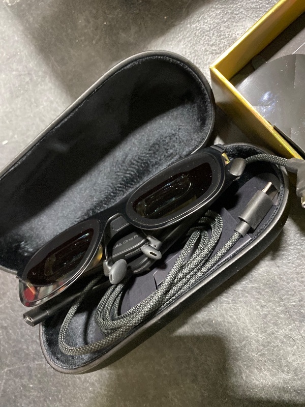 Photo 1 of XREAL One Pro AR Glasses with X1 Chip, Native 3 DoF, X-Prism Optics, Real 3D, 57°FOV 171" 120Hz FHD Display, XR Glasses for iPhone 17/16, Steam Deck, ROG, Mac, PC, Android & iOS M (IPD 57-66mm)