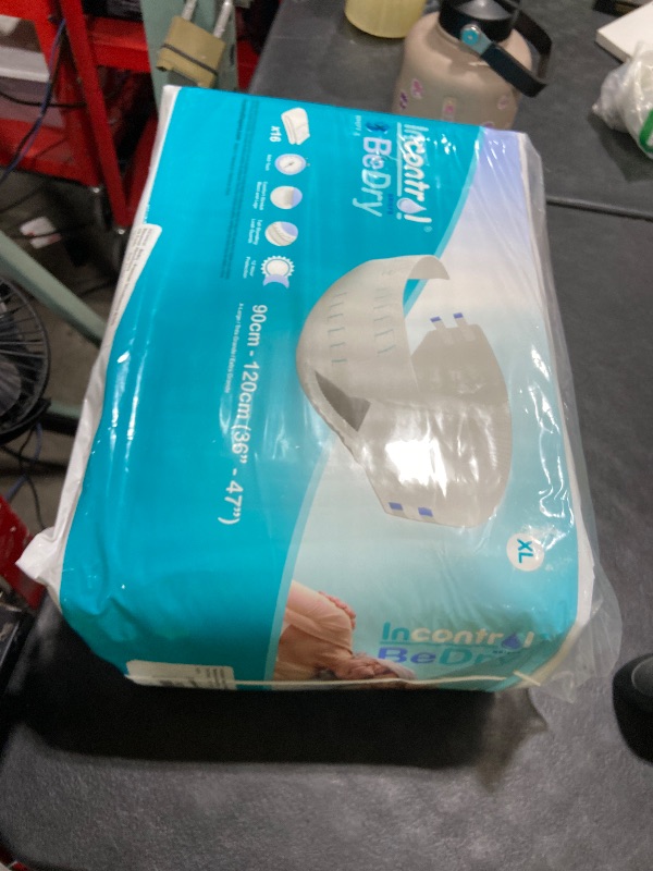 Photo 1 of InControl BeDry Premium Incontinence Tabbed Briefs - Unisex - Maximum Absorbency Disposable Diapers - (X-Large, 16 Count)