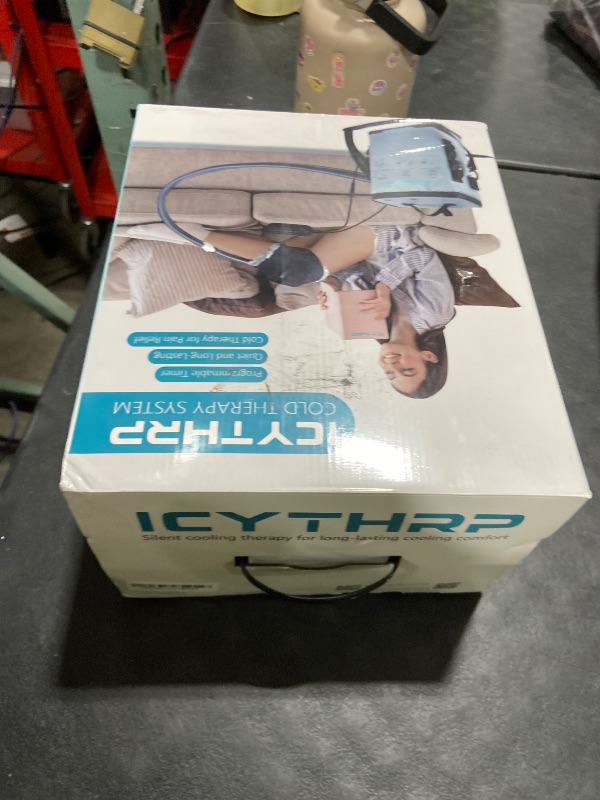 Photo 1 of ICYTHRP Cold Therapy Machine with Programmable Timer, Portable Ice Machine for Knee After Surgery, Knee Replacement Recovery System for Pain Relief with Compression Pad