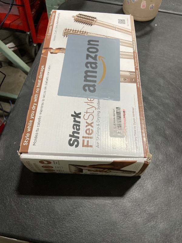 Photo 1 of Shark FlexStyle Air Styling & Drying System, Powerful Hair Dryer Brush & Multi-Styler with Auto-Wrap Curlers, Paddle Brush, Oval Brush, Concentrator Attachment, Stone, HD430