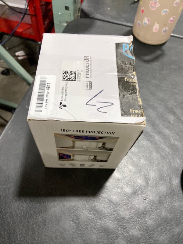 Photo 1 of ?Electric Focus?Mini Projector with WiFi 6 and Bluetooth 5.4, Smart Portable Projector 4k Support, 5W Soundbase Speaker, Auto Keystone 180° Rotation, Home Outdoor Movie Proyector HY300Ultra