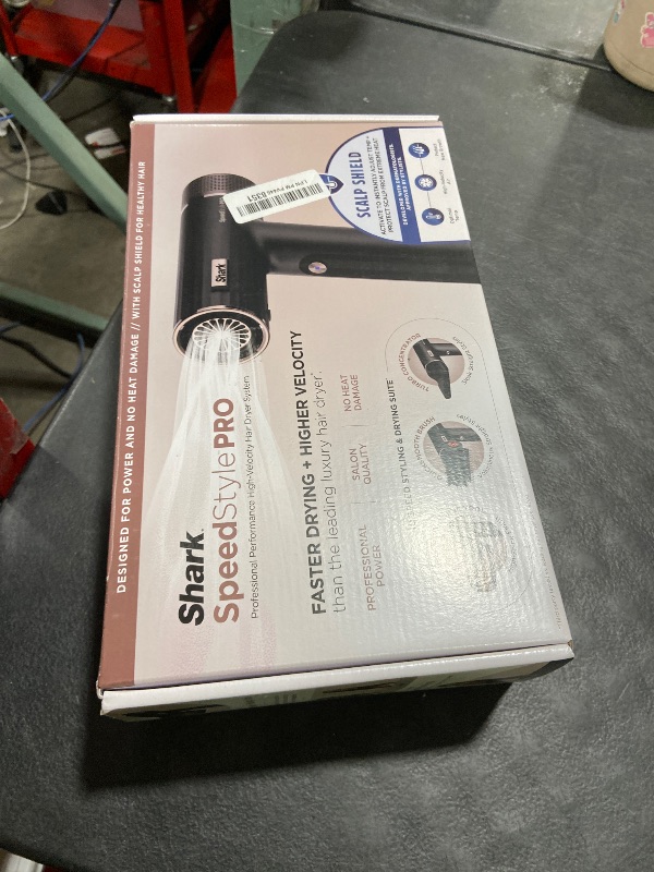 Photo 1 of Shark SpeedStyle Pro Professional Performance High-Velocity Hair Dryer System with Scalp Shield and IQ Speed Styling & Drying Suite, Straight and Wavy Hair, Lightweight, Ionic, No Heat Damage, HD731