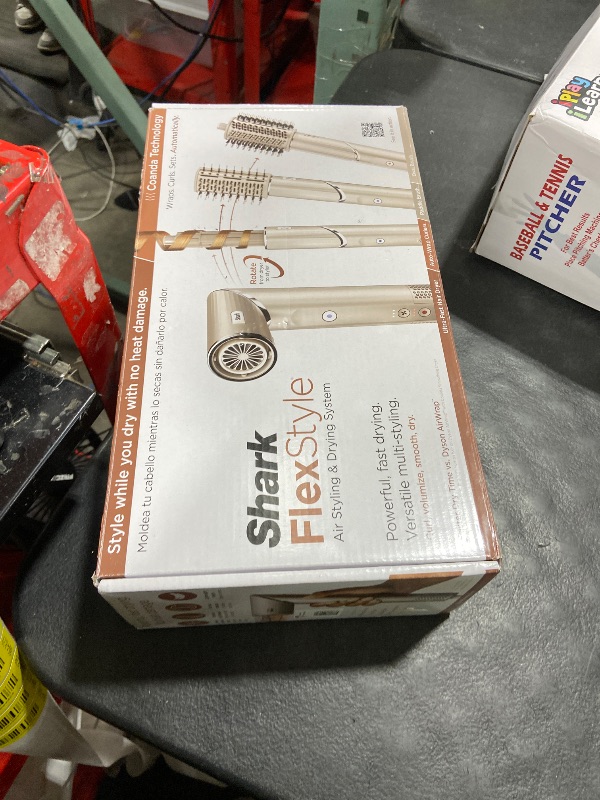 Photo 1 of Shark FlexStyle Air Styling & Drying System, Powerful Hair Dryer Brush & Multi-Styler with Auto-Wrap Curlers, Paddle Brush, Oval Brush, Concentrator Attachment, Stone, HD430