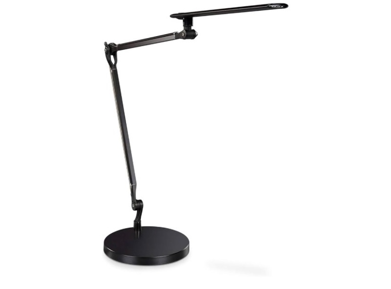 Photo 1 of UPLIFTDESK E7 LED Desk Lamp - Adjustable 3 Color Modes, Dimmable Home Office Desk Light for Standing Desk, Dual Monitors, Aluminum Task Lamp (Black Base)