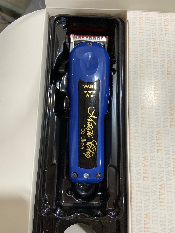 Photo 1 of Wahl Professional 5 Star Cordless Magic Clip Clipper, Cordless Operation, Stagger-Tooth Blade, 100 Minute Runtime, Midnight Blue