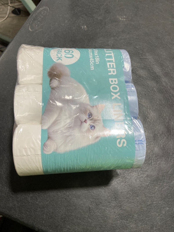 Photo 1 of 100 Count Litter Box Liners for Litter Robot 4 and 3 Waste Bags, Leak Proof Replacement Jumbo Cat Litter Box Liners, 26" x 24" Extra Thick Cat Litter Bags, Durable Waterproof Litter Bags