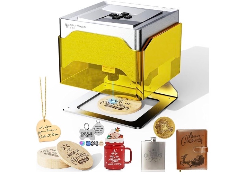 Photo 1 of Twotrees TS1 Mini 3000mW Laser Engraver,Portable Laser Engraving Machine,Lase Cutter,3000mm/min Speed,80x80x30 mm Working Area,Laser Engraver Machine