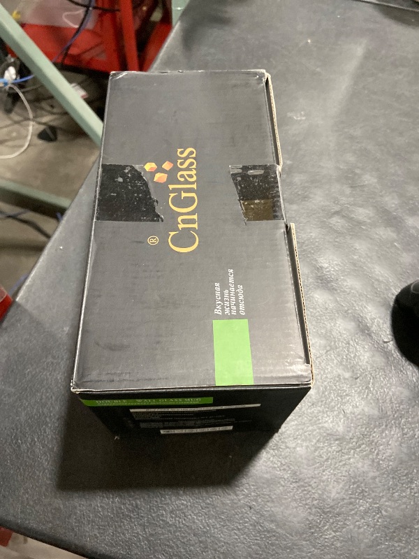 Photo 1 of CNGLASS 16oz Double Walled Glass Coffee Mugs(2-pack),Large Clear Coffee Cups with Handle,Glass Espresso Mugs for Latte,Cappuccino,Tea