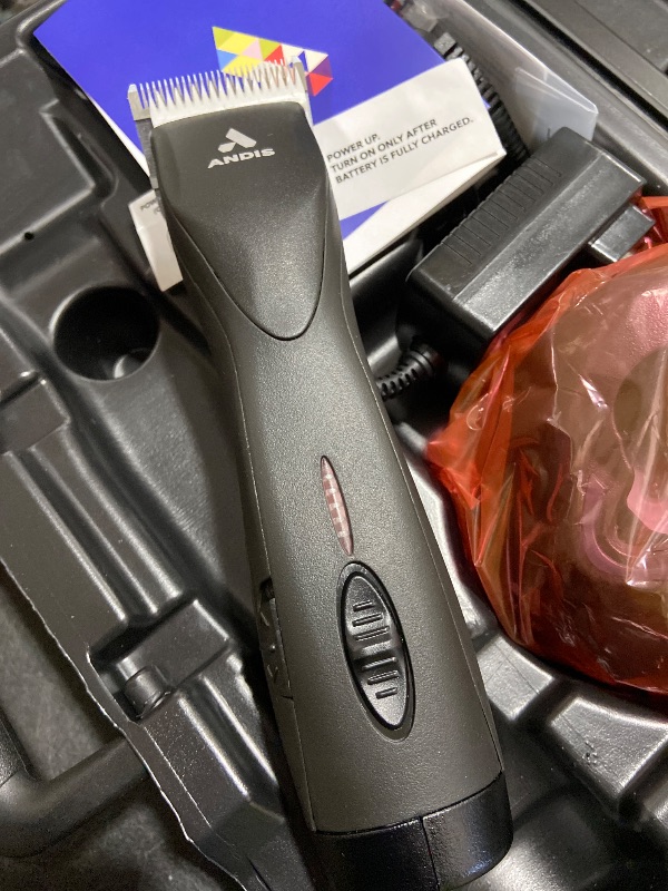 Photo 1 of Andis 79170 Pulse Zr II 5-Speed Detachable Blade Clipper, Cordless Animal/Dog Grooming, Removable Lithium Ion Battery, LED Charge Light, Black