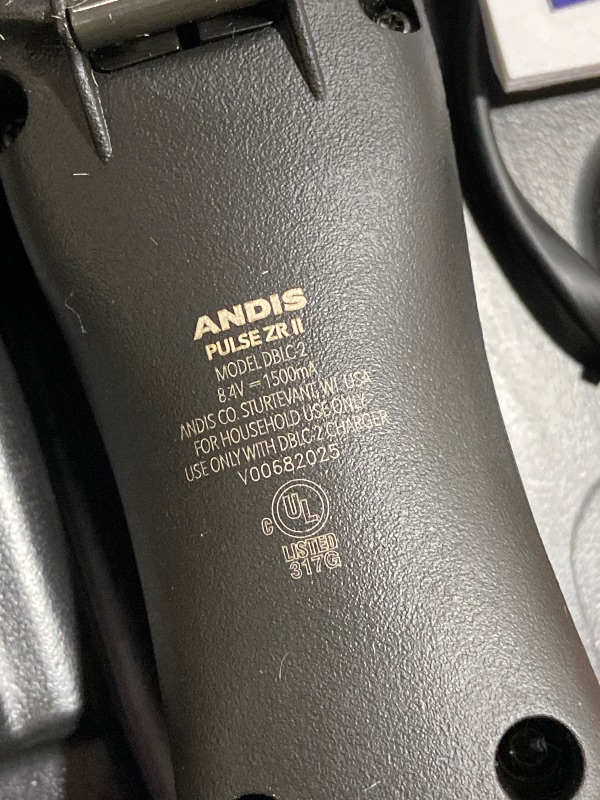 Photo 1 of Andis 79170 Pulse Zr II 5-Speed Detachable Blade Clipper, Cordless Animal/Dog Grooming, Removable Lithium Ion Battery, LED Charge Light, Black