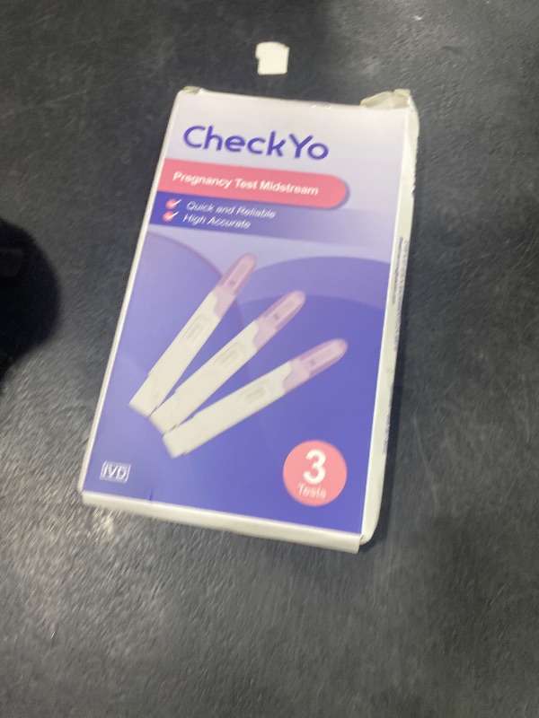 Photo 1 of [3 Pack] CheckYo Pregnancy Tests for Early Detection: Accurate Pregnancy Test Midstream Early Home Detection HCG Test Pregnancy Kit