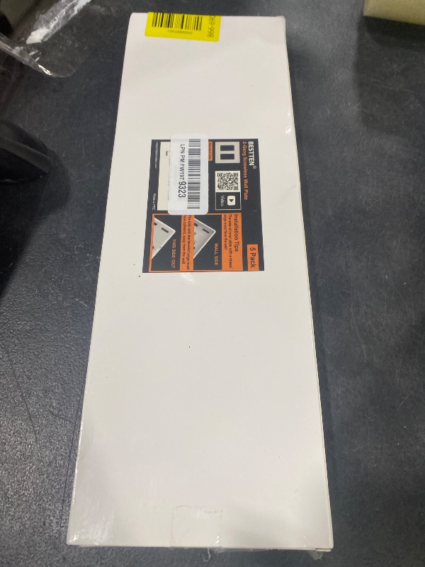 Photo 1 of 5 Pack BESTTEN 2-Gang Screwless Wall Plate, USWP4 Glossy Off White, Decorator Receptacle Outlet Cover, Decor Switch Plate, H4.69” x W4.73”