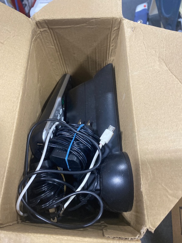 Photo 1 of VTech VG208 DECT 6.0 Corded/Cordless Phone for Home with Answering Machine, Call Blocking, Caller ID, Large Backlit Display, Duplex Speakerphone, Intercom, Line-Power(Silver/Black)