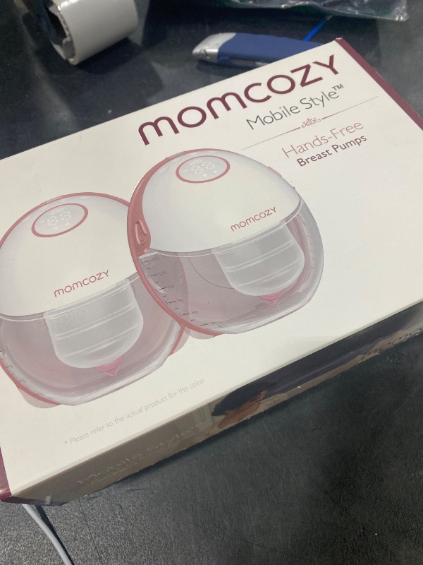 Photo 1 of Momcozy Breast Pump Hands Free Mobile Style | M6, Wearable Breastfeeding Pump Ideal Rhythm for More Milk, DoubleFit Flange More Fit & Discreet with 3 Modes & 9 Levels, 24mm - 2 Pack Cozy Red