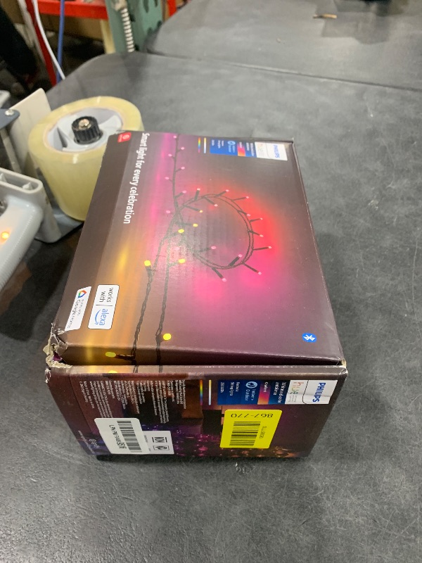 Photo 1 of Philips Hue 65-Foot Festavia String Lights, 250 Mini Color Changing Smart LEDs - Weatherproof, Control with Hue App, Indoor/Outdoor Lighting Works with Alexa, Google Assistant and Apple HomeKit