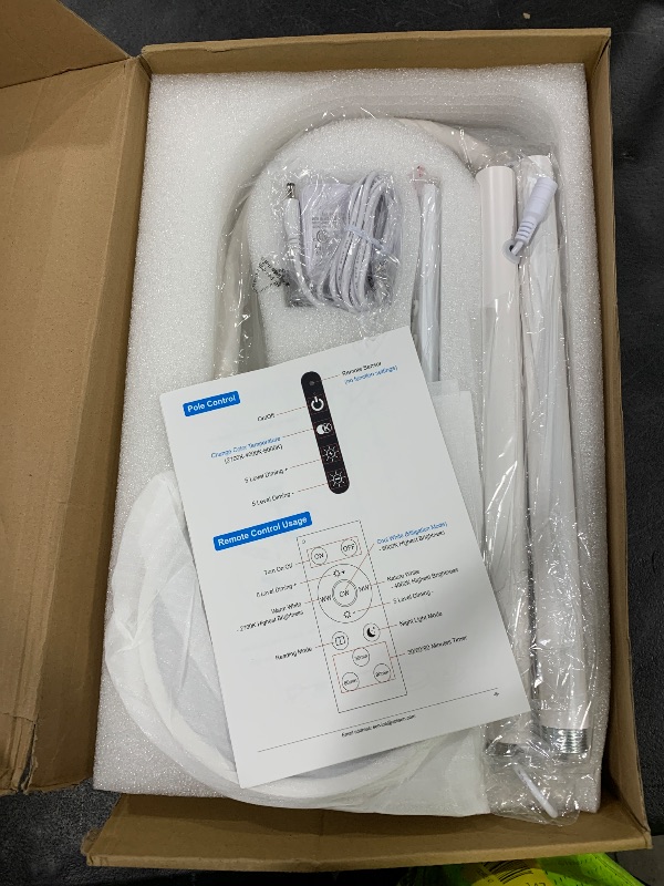 Photo 1 of 10000 Lux Light Therapy Lamp, Sunlight Therapy Lamps with 3 Color Temperatures &Dimmable &Timer, Full Spectrum &UV-Free Happy Lamp Light Therapy with Remote, Daylight Lamps for Home(White, Floor Lamp)