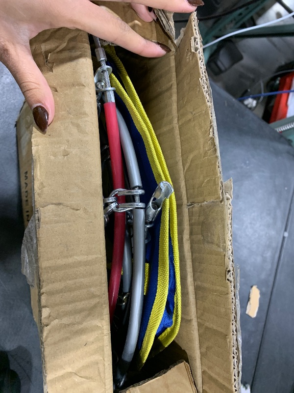 Photo 1 of Snow-Chains Easy Install Tire-Chains, One-Pull Fit Heavy-Duty Tire Snow Chains for Pickup Trucks & SUVs Off-road, Emergency Tire Traction Car Tires 235 245 255 265 275 - Set of 2 (SCRV250)