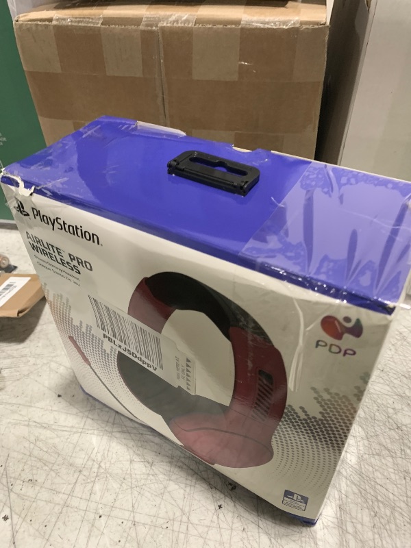 Photo 1 of PDP AIRLITE Pro Wireless Stereo Gaming Headset, Officially Licensed by Sony PlayStation 5, PS5/PS4/PS3/PC, Lightweight Durable 40 Foot Connection, Noise-canceling Flip-to-Mute Mic, Cosmic Red