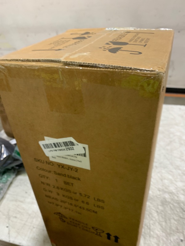 Photo 1 of Yisuro Modern Outdoor Wall Light with LED, Exterior Lighting Fixtures 2700K Integrated, Matte Black Outside Wall Mount Lights for House Front Door Porch Garage Patio.Bulb Included.