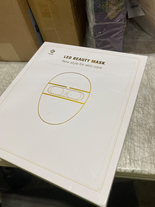 Photo 1 of F FIWENE FSA LED Face Mask Light Therapy, Red Light Therapy for Face Wrinkle, Blue Light Therapy Mask for Face Acne, Rechargeable