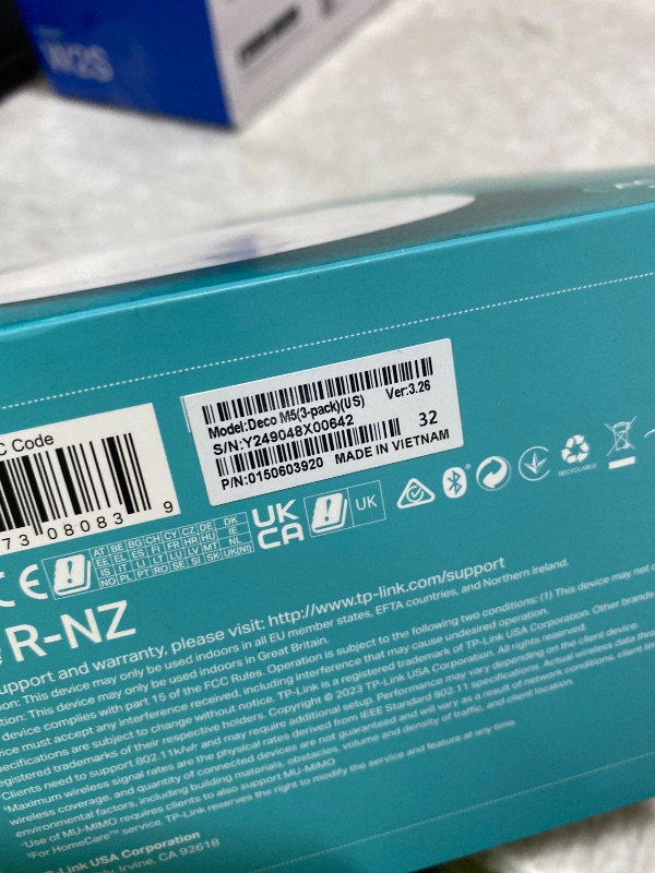 Photo 1 of It is missing 1 extender. Only 2 in this package.-------------------------------------------------------TP-Link Deco M5 Mesh WiFi System - Up to 5,500 sq. ft. Whole Home Coverage and 100+ Devices,WiFi Router/Extender Replacement, Anitivirus, 3-Pack