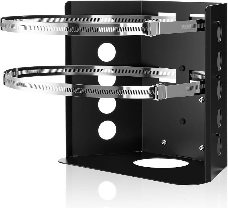 Photo 1 of Hicarer 20 lb Propane Tank Mounting Bracket Heavy Duty Propane Tank Holder with Strap for Car Rv Trailers Truck Overland Vehicles and Boat