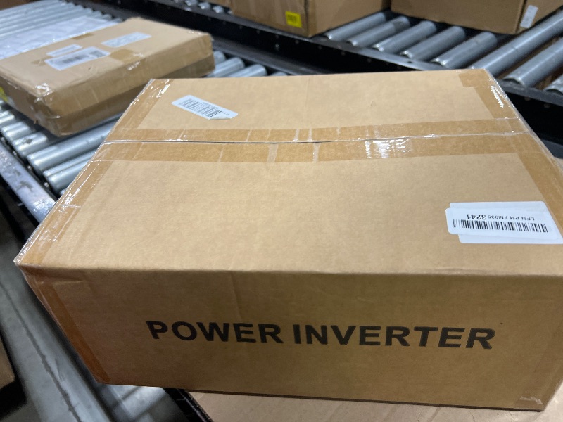 Photo 1 of OLTEANP 4000 Watt Power Inverter 12V DC to 110V AC Car Inverter with 4 AC Outlets, 30W Type-C Port, 3.1A USB Port, Remote Controller on LCD Screen, Peak 8000W Car Converter for Truck,Vehicles,Trip