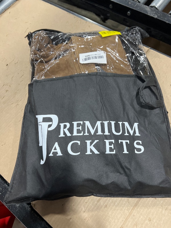 Photo 1 of Premium Vintage Trucker Suede Leather Jacket Men Genuine Lambskin Men Leather Jackets Shirt Collar Jackets For Mens (US, Alpha, XX-Large, Regular, Regular, Khaki Suede Leather)