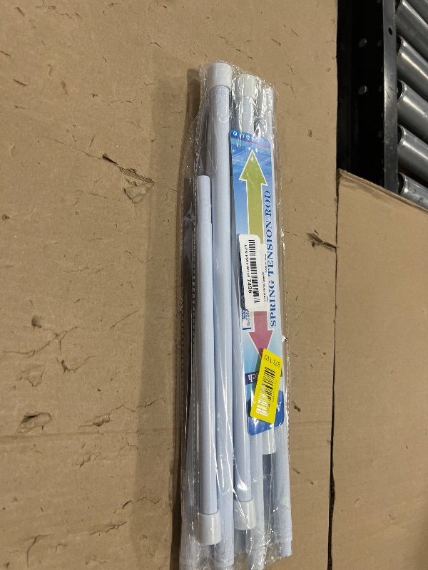 Photo 1 of AIZESI Spring Tension Rods Adjustable Tension Curtain Rod Small Tension Rod No Drilling Expandable Spring Loaded Curtain Tension Rod?White,26" to 39"-6Pcs)