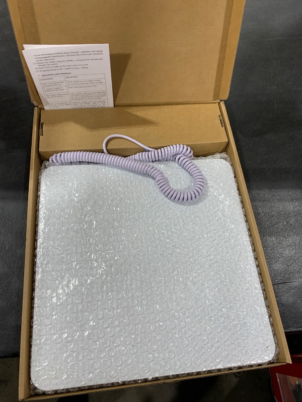 Photo 1 of Medical Digital Floor Scale,440lbs/1oz Ultra-Thin, Lightweight and Portable Medical Grade Scales for Home, Hospital and Physician Use,with an Easy-to-Read Digital LCD Display,White