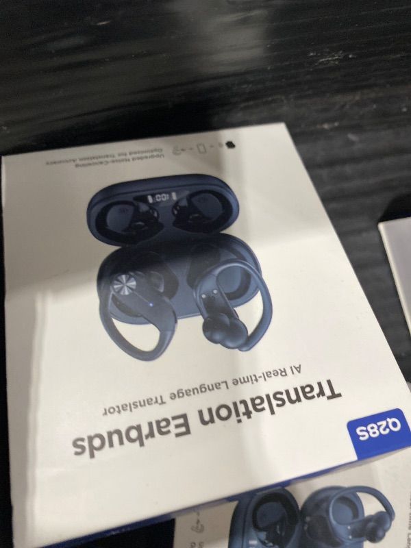 Photo 1 of AI Translation Earbuds Real-Time: 166 Languages Audifonos Traductores Inglés Español, 60 Hours Battery - Seamless Translator Headphones for Travel Business Learning, iOS & Android Support Black