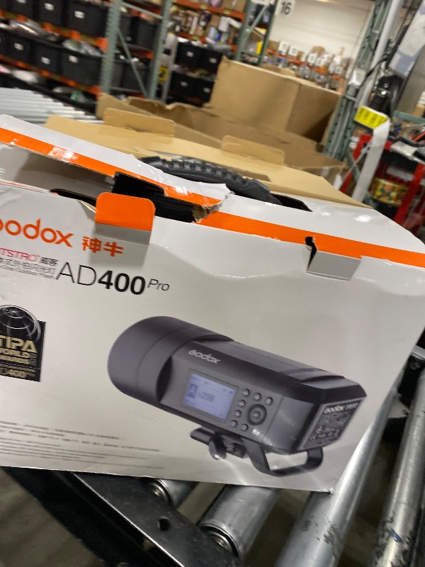 Photo 1 of Godox AD400Pro All-in-One Outdoor Flash Strobe Light, 400W 2.4G TTL 0.01-1s Recycle Time, 1/8000s HSS Studio Portable Speedlite with Battery for Canon Sony Nikon Fuji Camera (AD400 Pro)