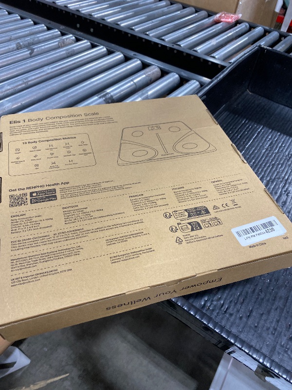 Photo 1 of RENPHO Smart Scale for Body Weight, FSA&HSA Eligible, Digital Bathroom Scale BMI Weighing Bluetooth Body Fat Scale, Body Composition Monitor Health Analyzer with Smartphone App (White, 11"/280mm)