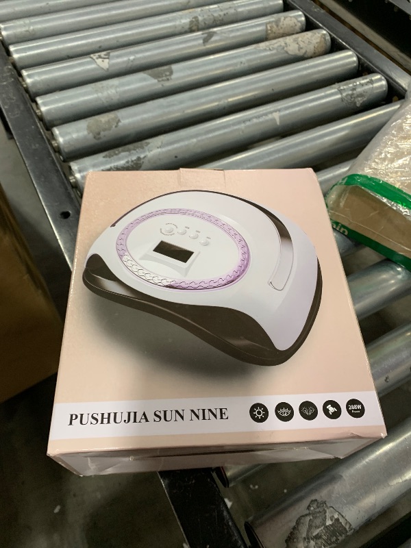 Photo 1 of 288W Professional Nail Lamp with 66 LEDs & Smart Sensor - Digital Display 4 Timer Settings Fast Curing UV LED Light for Gel Polish Hands and Feet