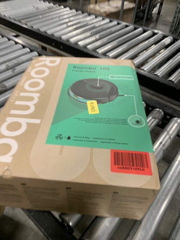 Photo 1 of iRobot Roomba 105 Combo Robot Vacuum & Mop - Easy to use, Intense Power-Lifting Suction, LiDAR Navigation, Multiple Cleaning Modes, Avoids Mopping Carpets, Self-Charging