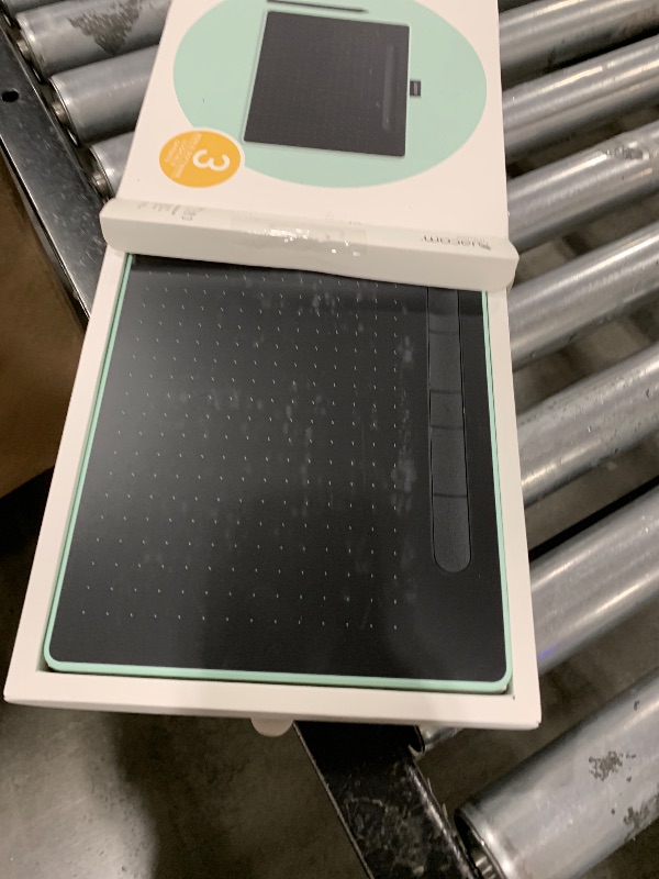 Photo 1 of Wacom Intuos Medium Bluetooth Graphics Drawing Tablet, Portable for Teachers, Students and Creators, 4 Customizable ExpressKeys, Compatible with Chromebook Mac OS Android and Windows - Pistachio