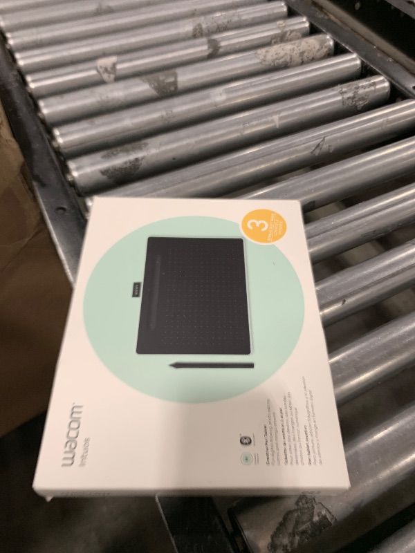 Photo 1 of Wacom Intuos Medium Bluetooth Graphics Drawing Tablet, Portable for Teachers, Students and Creators, 4 Customizable ExpressKeys, Compatible with Chromebook Mac OS Android and Windows - Pistachio