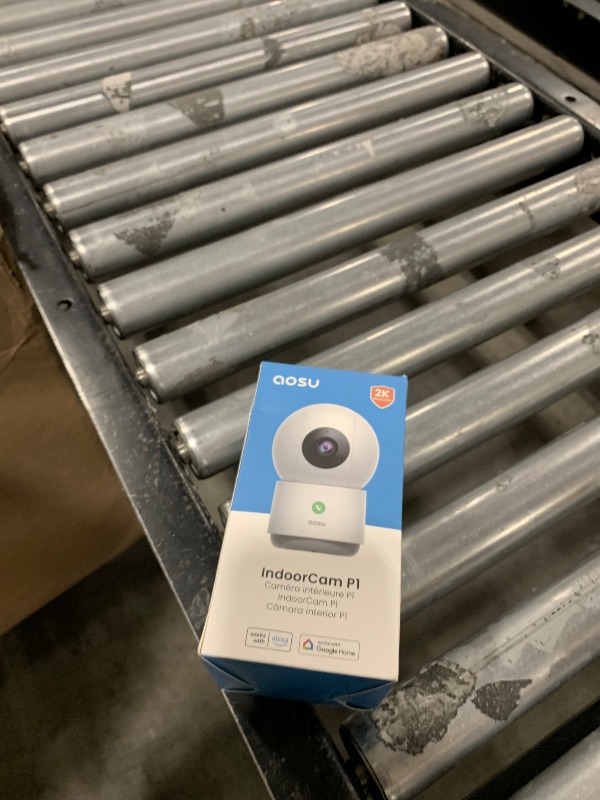 Photo 1 of aosu 2K Security Camera Indoor, Baby Monitor Pet Camera 360-Degree for Home Security with 2.4 GHz Wi-Fi Router, One-Touch Call, Smart Motion Tracking, IR Night Vision, Compatible with Alexa