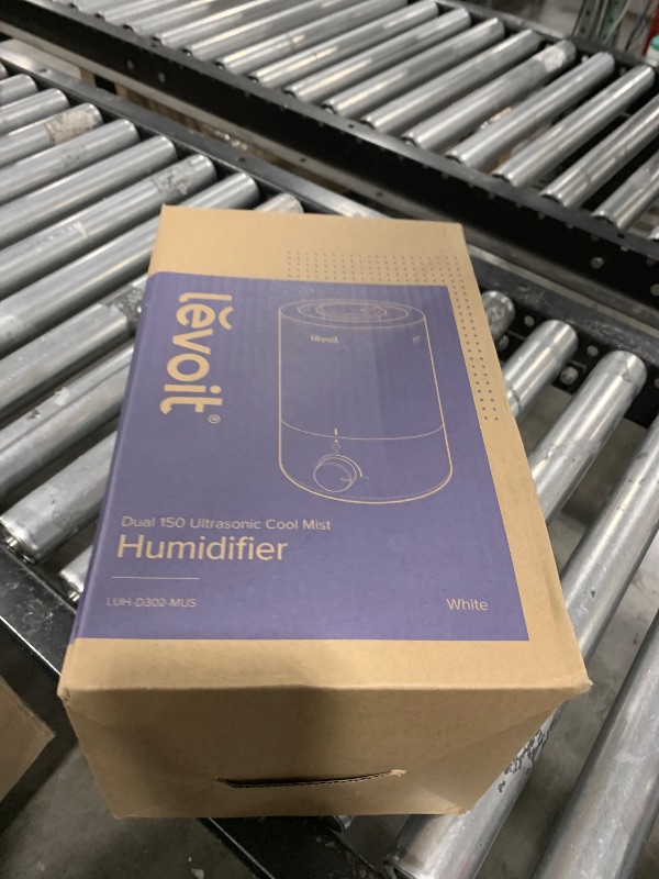 Photo 1 of LEVOIT Humidifiers for Bedroom with Night Light(3L Water Tank)Cool Mist Top Fill Essential Oil Diffuser for Baby Nursery and Plants, 360° Nozzle, Quiet, Rapid Humidification for Home Large Room, White