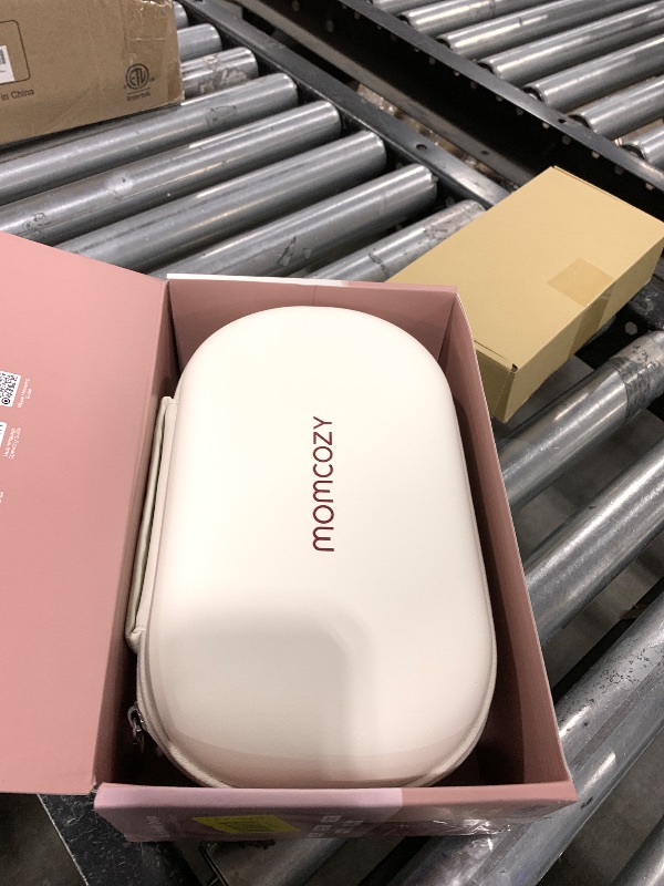 Photo 1 of Momcozy M5 Smart APP Controlled Wearable Breast Pump, Hands-Free Wireless Electric Pump, 3 Modes 9 Suction Levels, BPA-Free, Portable Lightweight, 24mm Flange, 2-Pack Cozy Red