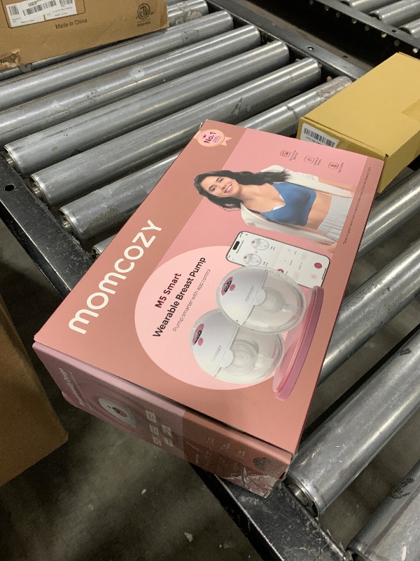 Photo 1 of Momcozy M5 Smart APP Controlled Wearable Breast Pump, Hands-Free Wireless Electric Pump, 3 Modes 9 Suction Levels, BPA-Free, Portable Lightweight, 24mm Flange, 2-Pack Cozy Red