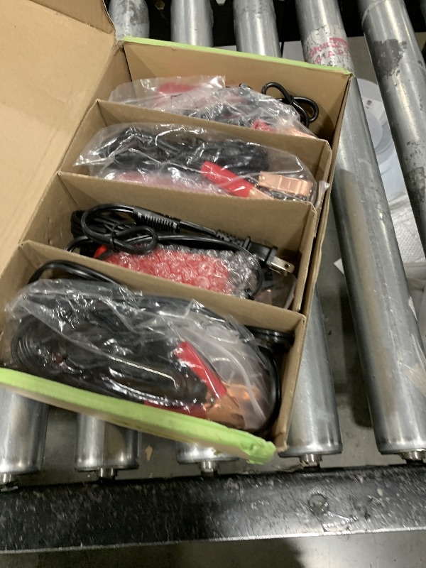 Photo 1 of [4-Pack] FOVAL Fully Automatic Trickle Battery Charger, 1000mA 12V Smart Car Battery Charger, Battery Maintainer, Float Charger for Motorcycle Car Lawn Mower Boat ATV Cell Lead Acid Batteries