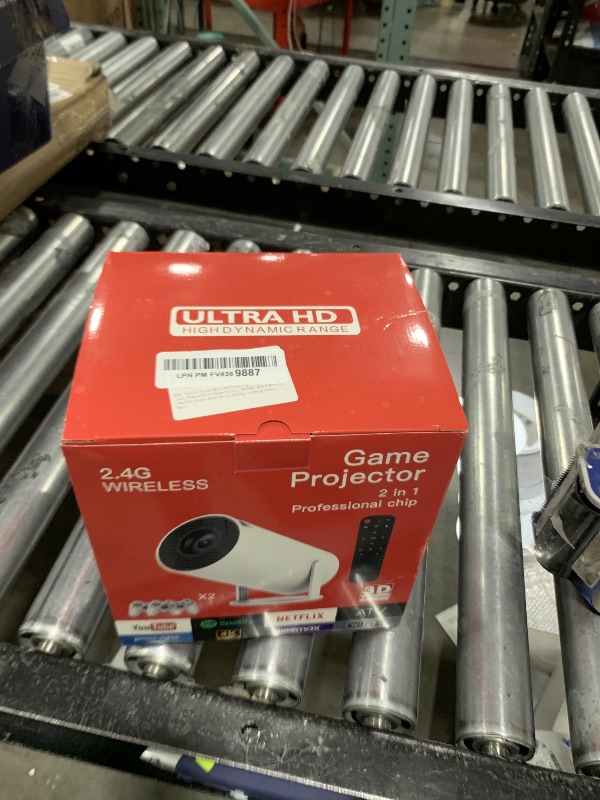 Photo 1 of Faatchoi Portable Mini Game Video Projector, 30,000+ Preloaded Games, Android TV 11.0 Smart Projector, 360 ANSI, WiFi & Bluetooth, 1080P HD, Ideal for Home Theater, Gaming, Camping & Outdoor Movie.