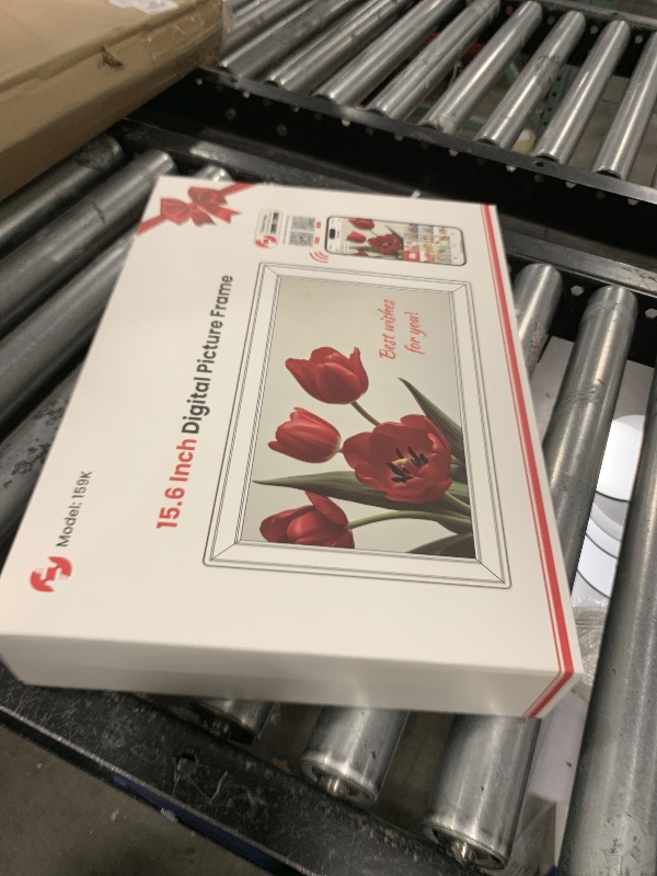 Photo 1 of BIGASUO Digital Picture Frame Frameo 15.6" WiFi Electronic Photo Frames Large with 64GB Memory 1920x1080 IPS FHD Touch Screen Share Moments Instantly Anywhere Photo Gifts for Parents and Grandparents