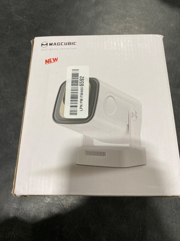 Photo 1 of ?Auto Focus&1080P?Magcubic Mini Smart Projector with 4K Support, Portable Projector with Wifi and Bluetooth, 5W Speaker, Built in Apps, Voice Control, Outdoor Movie Projector