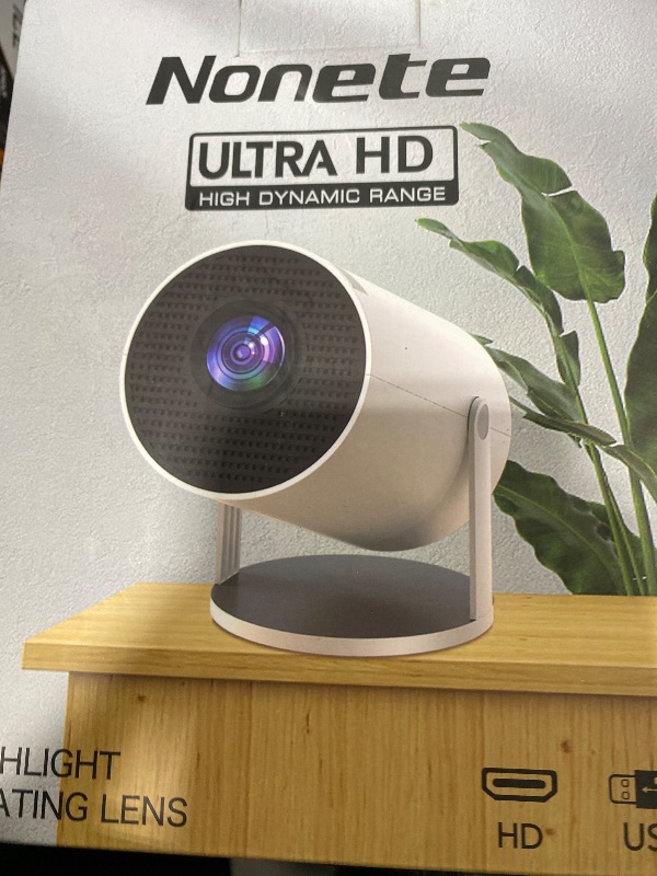 Photo 1 of [2026 Upgraded] Mini Projector 4K Supported 1080P FHD - Auto Keystone 270° Rotatable, WiFi 6 & Bluetooth 5.2, Smart Android TV OS, Portable Projector Compatible with HDMI/TV Stick/Laptop/Phone(Black)